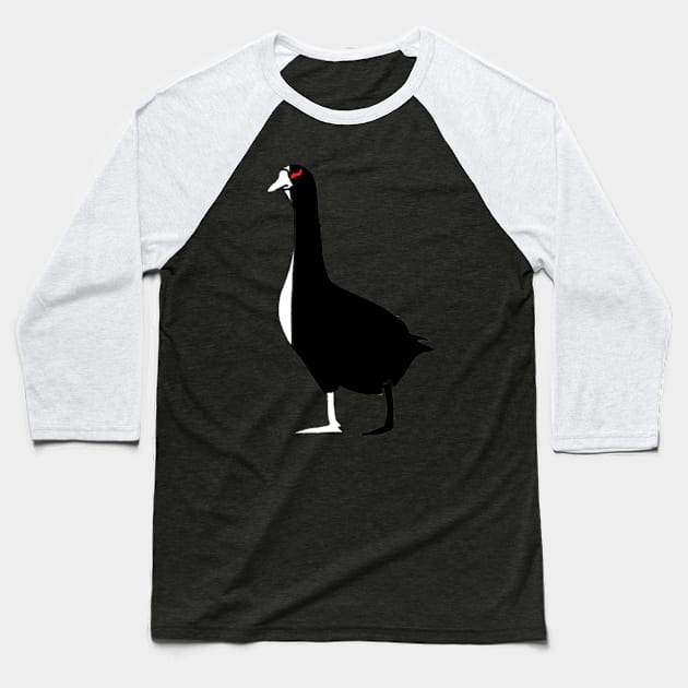 Monokuma from Danganronpa as a goose Baseball T-Shirt by The Fandom Geese